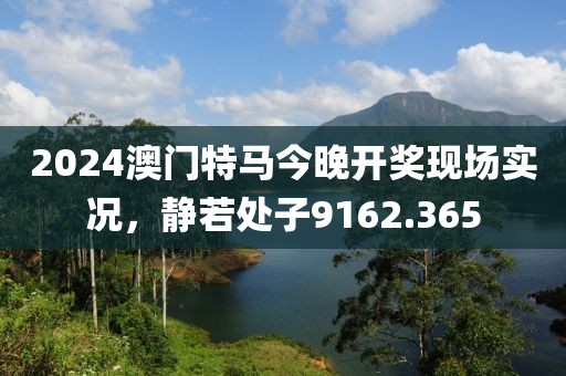 2024澳门特马今晚开奖现场实况，静若处子9162.365