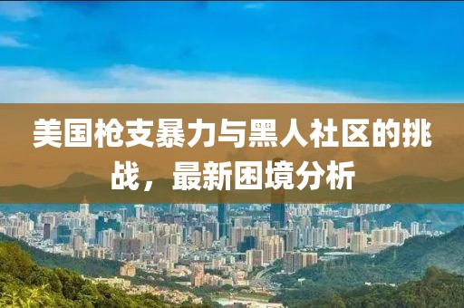 美国枪支暴力与黑人社区的挑战，最新困境分析