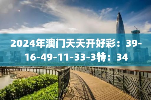 2024年澳门天天开好彩：39-16-49-11-33-3特：34