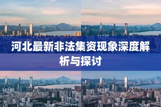 河北最新非法集资现象深度解析与探讨