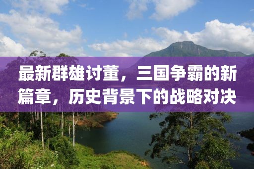 最新群雄讨董，三国争霸的新篇章，历史背景下的战略对决