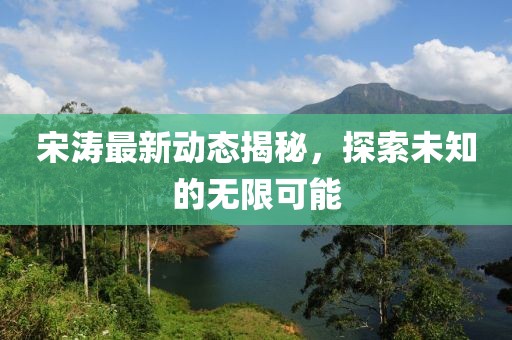 宋涛最新动态揭秘，探索未知的无限可能