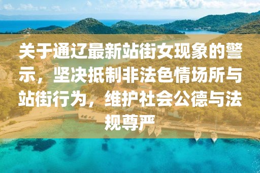 关于通辽最新站街女现象的警示，坚决抵制非法色情场所与站街行为，维护社会公德与法规尊严