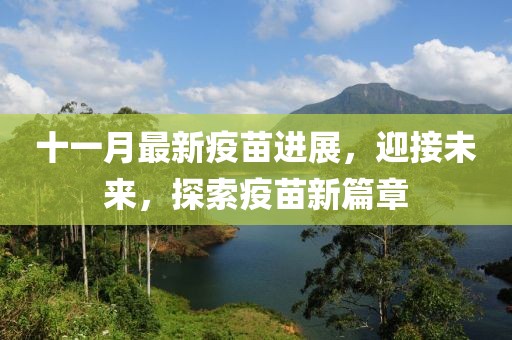 十一月最新疫苗进展，迎接未来，探索疫苗新篇章