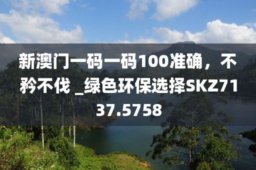 新澳门一码一码100准确，不矜不伐 _绿色环保选择SKZ7137.5758