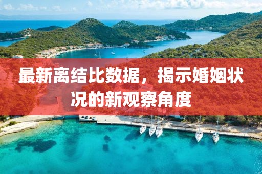 最新离结比数据，揭示婚姻状况的新观察角度