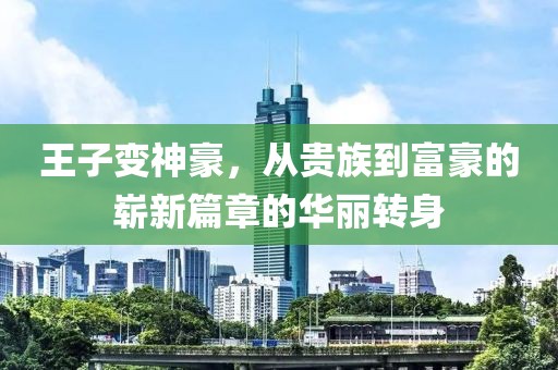 王子变神豪，从贵族到富豪的崭新篇章的华丽转身