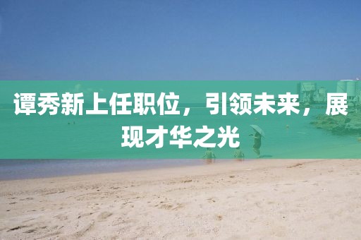谭秀新上任职位，引领未来，展现才华之光