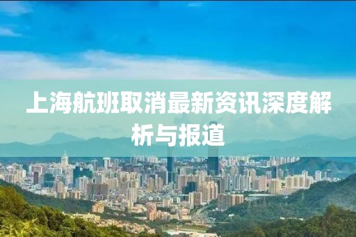 上海航班取消最新资讯深度解析与报道
