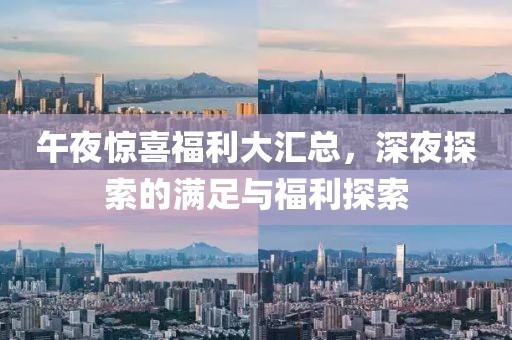 午夜惊喜福利大汇总，深夜探索的满足与福利探索