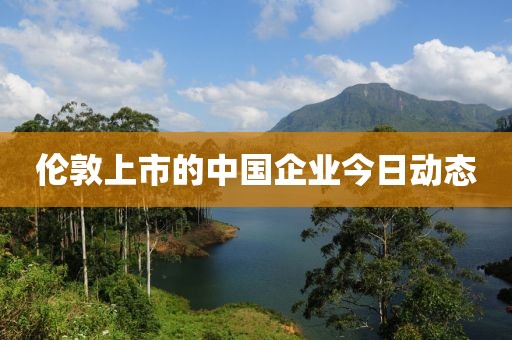伦敦上市的中国企业今日动态