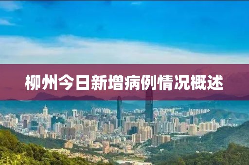 柳州今日新增病例情况概述