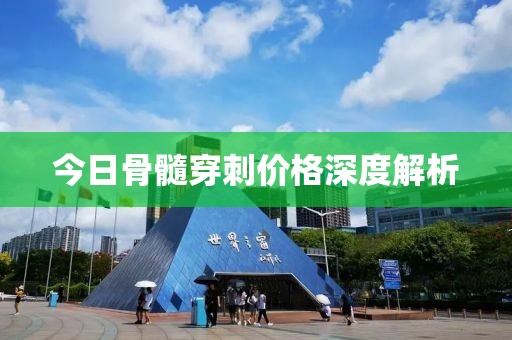 今日骨髓穿刺价格深度解析