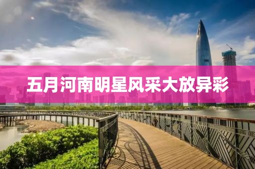 五月河南明星风采大放异彩