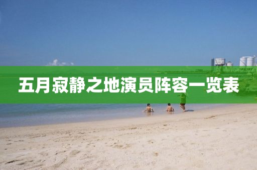 五月寂静之地演员阵容一览表