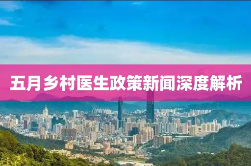 五月乡村医生政策新闻深度解析