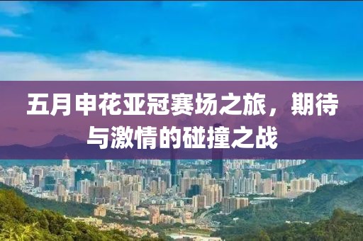 五月申花亚冠赛场之旅，期待与激情的碰撞之战