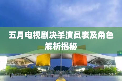 五月电视剧决杀演员表及角色解析揭秘