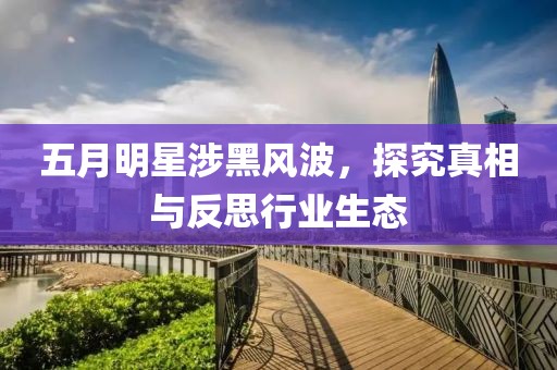 五月明星涉黑风波，探究真相与反思行业生态