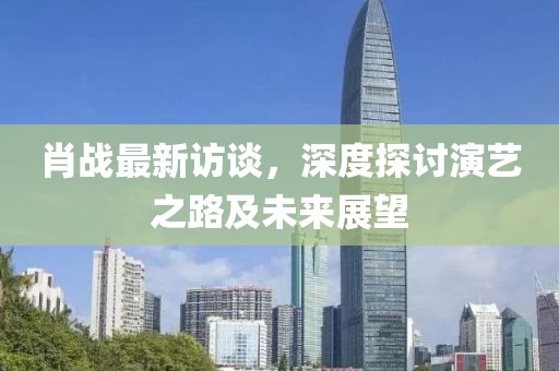 肖战最新访谈，深度探讨演艺之路及未来展望