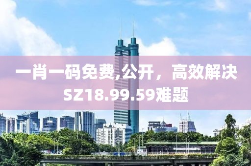 一肖一码免费,公开，高效解决SZ18.99.59难题