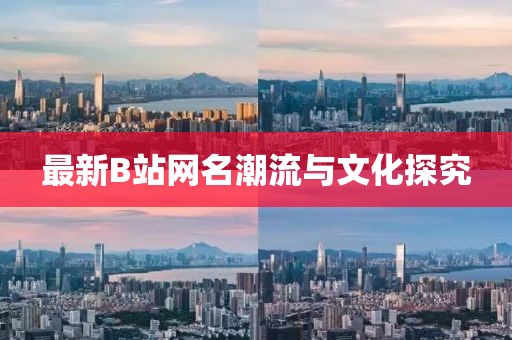 最新B站网名潮流与文化探究