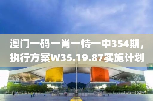 澳门一码一肖一恃一中354期，执行方案W35.19.87实施计划