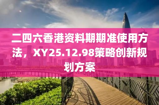 二四六香港资料期期准使用方法，XY25.12.98策略创新规划方案