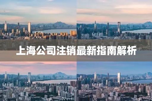 上海公司注销最新指南解析