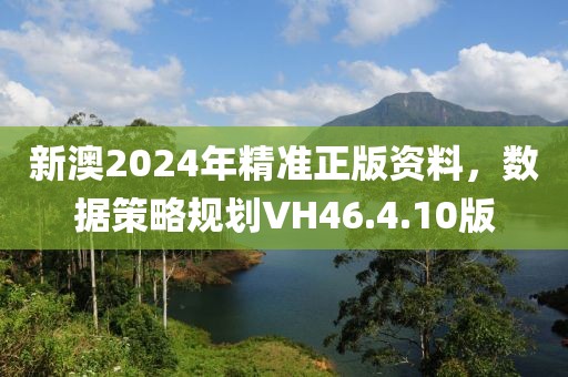 新澳2024年精准正版资料，数据策略规划VH46.4.10版