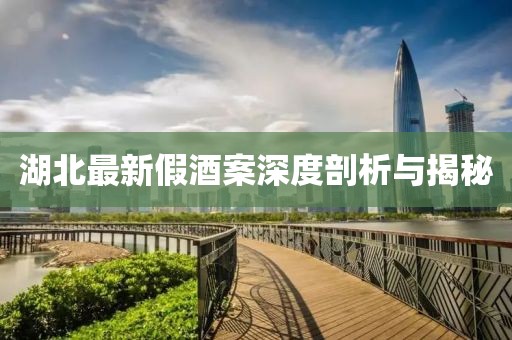 湖北最新假酒案深度剖析与揭秘